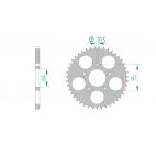 Kit chaine DID  ALU HONDA XL 200 R   D MD06 1983 à 1983