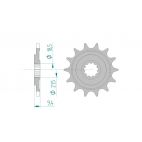 Kit chaine DID  ALU HONDA CR 250 R   H 1987 à 1987