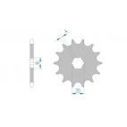 Kit chaine DID  ALU HONDA TL 250 R 1985 à 1985