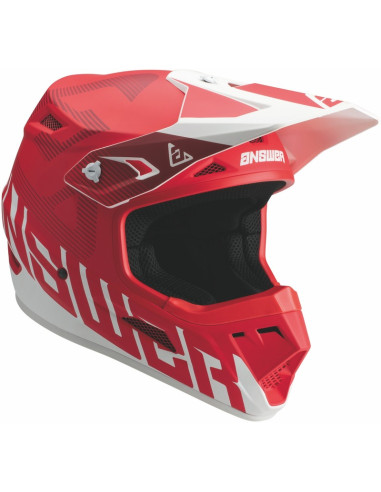 Casque ANSWER AR1 Bold - Answer red/blanc