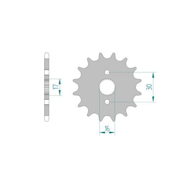 Kit chaine DID  ALU HONDA CR 80 R  B2   T,V,W,X,Y,1,2 ANTIBOUE 1996 à 2002