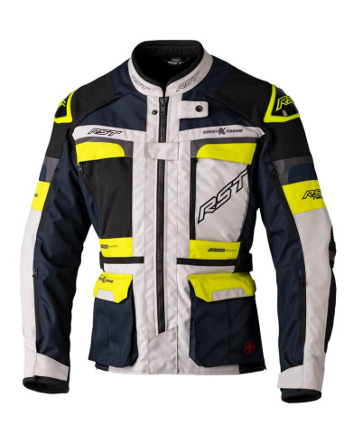 Veste RST Race Dept Adventure X-Treme CE textile - argent/navy/jaune taille 3XL