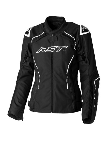 Veste femme RST S1 CE textile - noir/blanc taille S