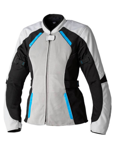 Veste femme RST Ava Mesh CE textile - argent/noir/bleu taille XL