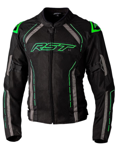 Veste RST S1 Mesh CE textile - noir/vert fluo taille S