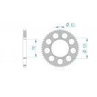 Kit chaine DID  ALU HRD 50 END/ SM SONIC 2 1998 à 2002