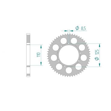 Kit chaine DID  ALU HRD 50 END/SM 2003 à 2011