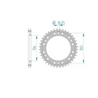 AFAM COURONNE ALU au pas de 525