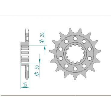 Pignon AFAM pour moto au pas de 520