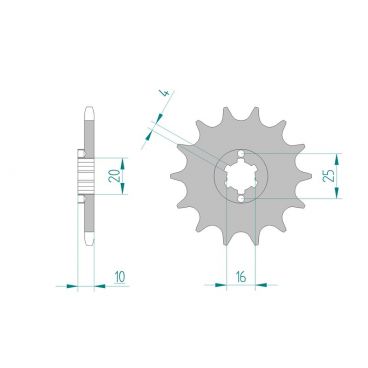 Kit chaine DID  ACIER HUSQVARNA SMS-SME 125 2000 à 2012