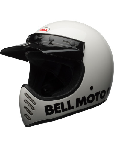 Casque BELL Moto-3 Classic - Blanc brillant