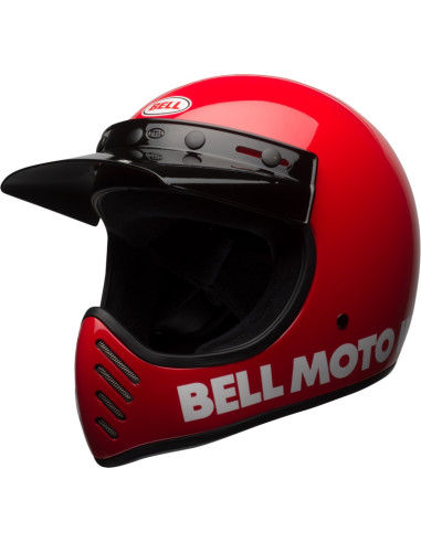 Casque BELL Moto-3 Classic - Rouge brillant