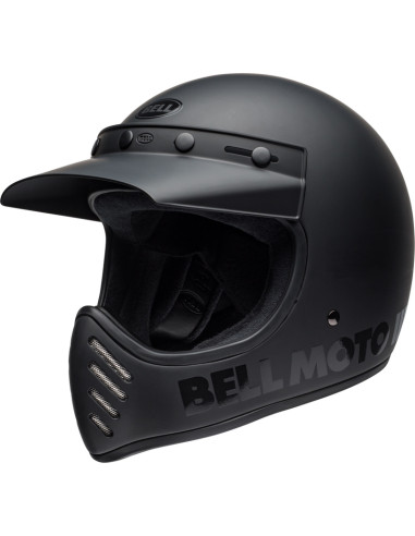 Casque BELL Moto-3 Classic - Blackout Mat/Brillant