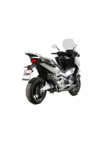 Silencieux MIVV Delta Race - Acier inox noir / inox noir Silencieux MIVV Delta Race - Acier inox noir / inox noir