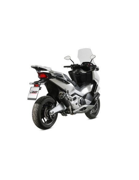 Silencieux MIVV Delta Race - Acier inox noir / inox noir Silencieux MIVV Delta Race - Acier inox noir / inox noir