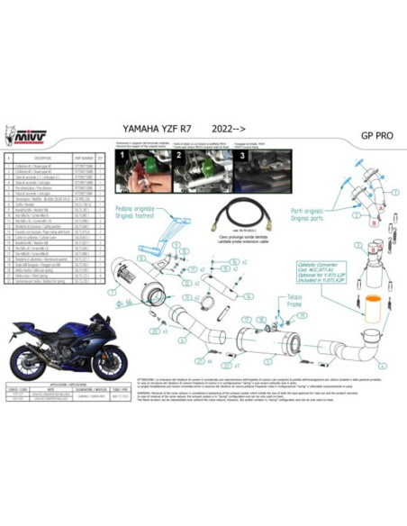Ligne complète MIVV GP Pro Ligne complète MIVV GP Pro