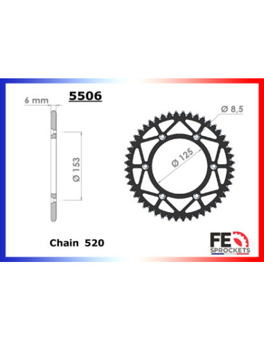 HM.230.CRF '04/10 13X50 RK520MXZ µ