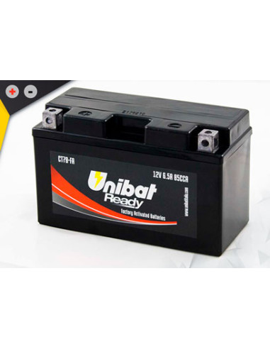 Batterie Unibat CT7B-FA - Pré-remplie - Scellés en Usine