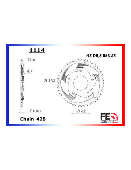 MZ.125.RT '01/04 16X49 RK428MXZ