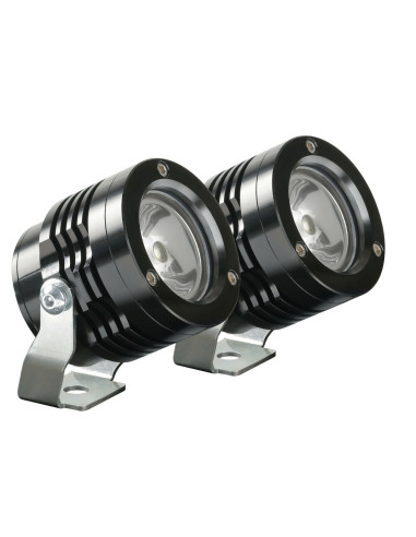 2 phares auxiliaires LED 12V Noir O-Lux 