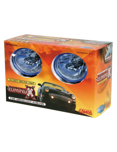 2 phares auxiliaires Luminux Bleu 