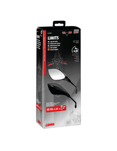 2 rétroviseurs moto ou scooter ajustables Limits 