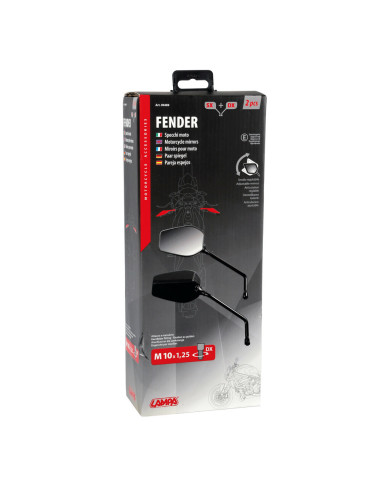 2 rétroviseurs moto ou scooter ajustables Fender 