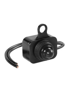 Interrupteur étanche bouton 12V Noir 