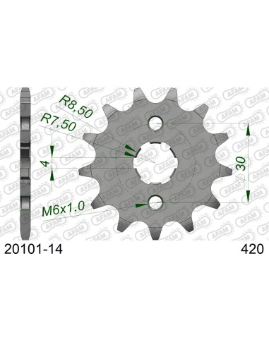 Kit chaîne acier HONDA CF 50 CHALY 1979-1994   