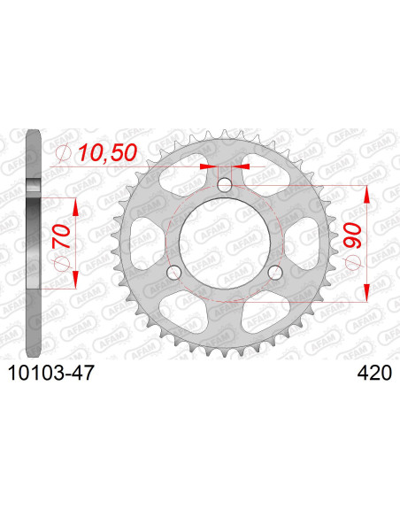 Kit chaîne acier HONDA MTX 50 1983   