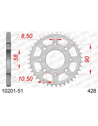 Kit chaîne acier HONDA CT 125 C 1985   