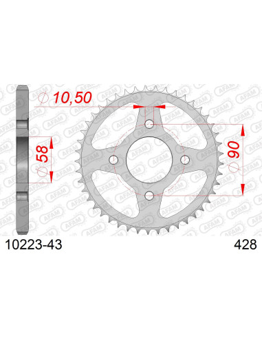 Kit chaîne acier HONDA CG 125 TITAN 1999   