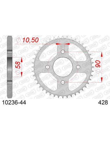 Kit chaîne acier HONDA GTR 150 SUPRA 2019-2020   