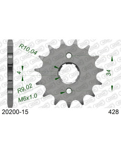Kit chaîne acier HONDA CM 200 T 1980-1984    2
