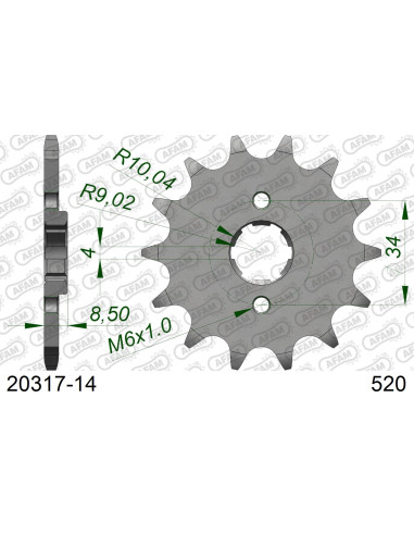 Kit chaîne acier HONDA CM 250 C,D 1983-1984   