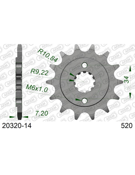 Kit chaîne acier HONDA CB 300 R NAJ 2018-2021   