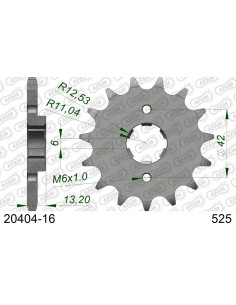 Kit chaîne acier HONDA CB 450 DX K 1989-1992    2