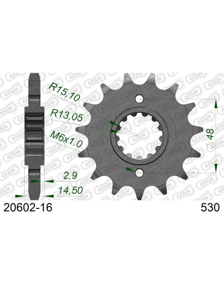 Kit chaîne acier HONDA VF 700 F INTERCEPTOR 1984-1985   