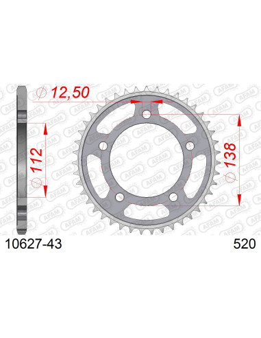 Kit chaîne acier HONDA NC 750 X 2021-2022   