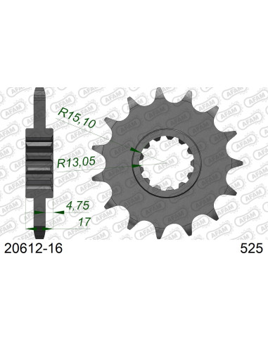 Kit chaîne acier HONDA CMX1100A REBEL 2021-2022   