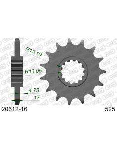 Kit chaîne acier HONDA NT 1100 A 2022-2022    2