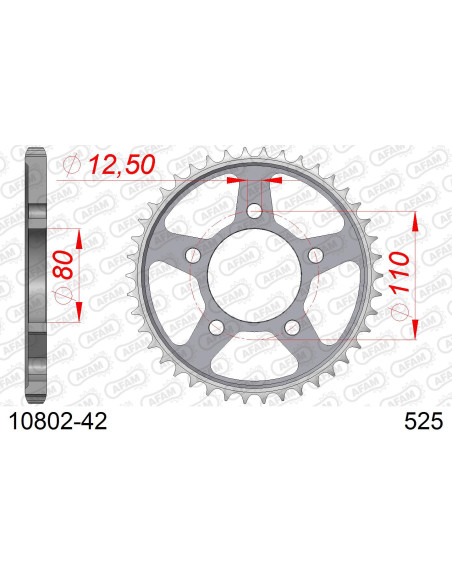 Kit chaîne acier HONDA CRF1100 AFRICA TWIN 2020-2022   