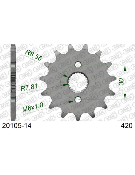 Kit chaîne alu HONDA CRF 50 2004-2022   