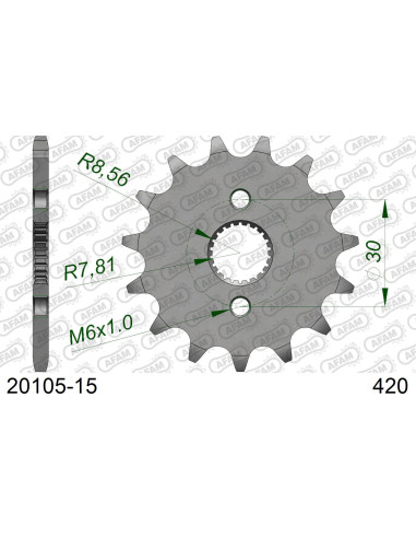 Kit chaîne alu HONDA CR 85 R GR 2005-2007   