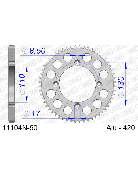 Kit chaîne alu HONDA CRF 150 R PR 2007-2019   