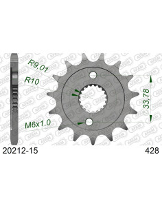 Kit chaîne alu HONDA CRF 150 R SW 2007-2019    2
