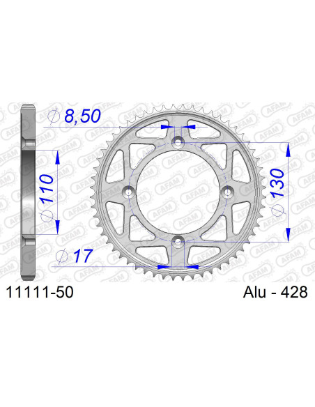 Kit chaîne alu HONDA CRF 150 R SW 2007-2019   