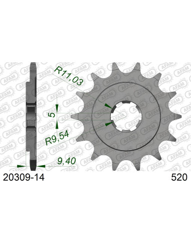 Kit chaîne alu HONDA CR 500 R E 1984-1985   