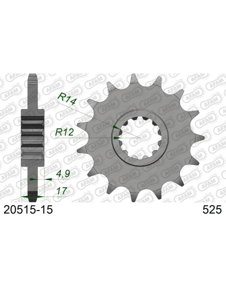 Kit chaîne alu HONDA CBF 600 N 2004-2007   