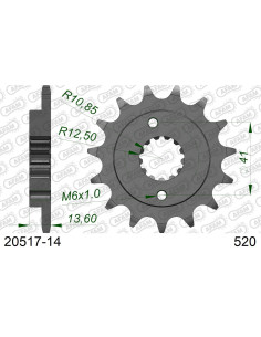 Kit chaîne alu HINDA XR 600 R 2000-2007    2